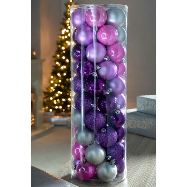 The Seasonal Aisle 50 Piece Shatterproof Ball Ornament Set & Reviews ...